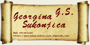 Georgina Sukonjica vizit kartica